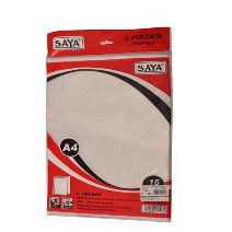 SAYA L FOLDER  A4 PACK OF 15